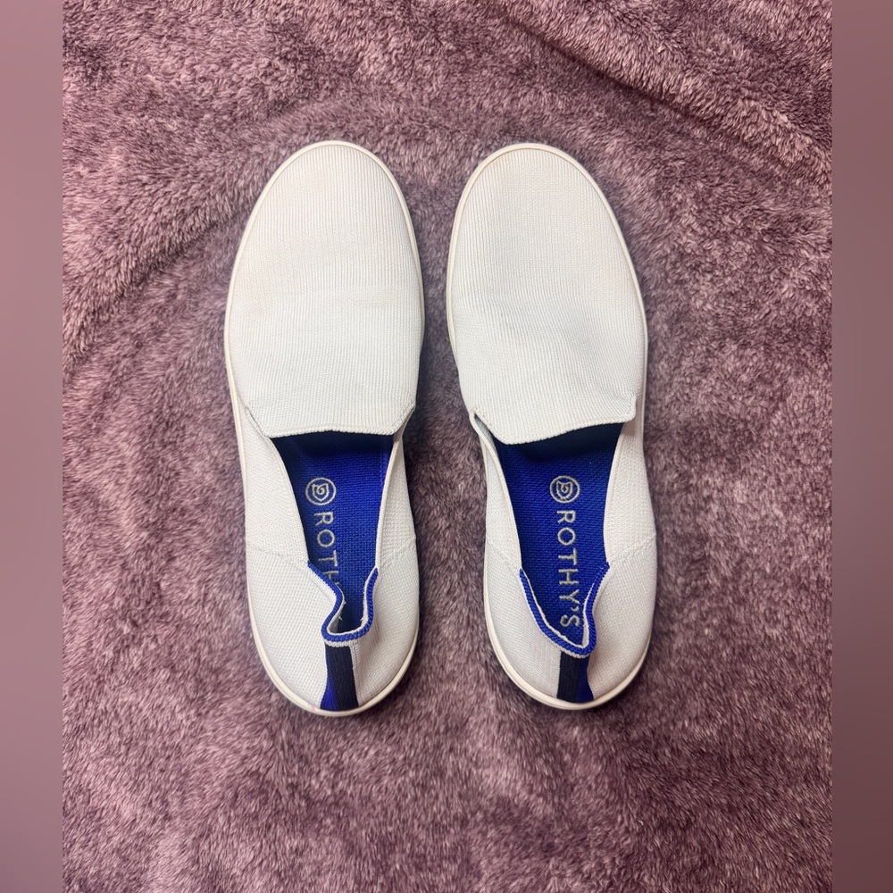 Rothy's Women’s White Slip-On Shoes, 10.5